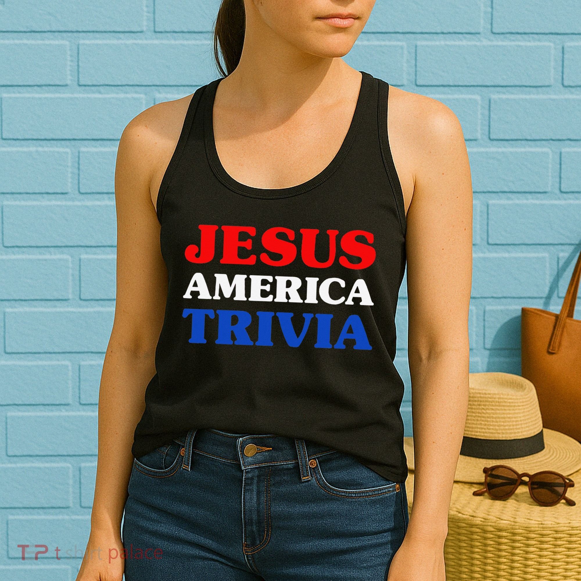 Trivia I Love Trivia Jesus And Trivia For Trivia Night Women's Tank Top