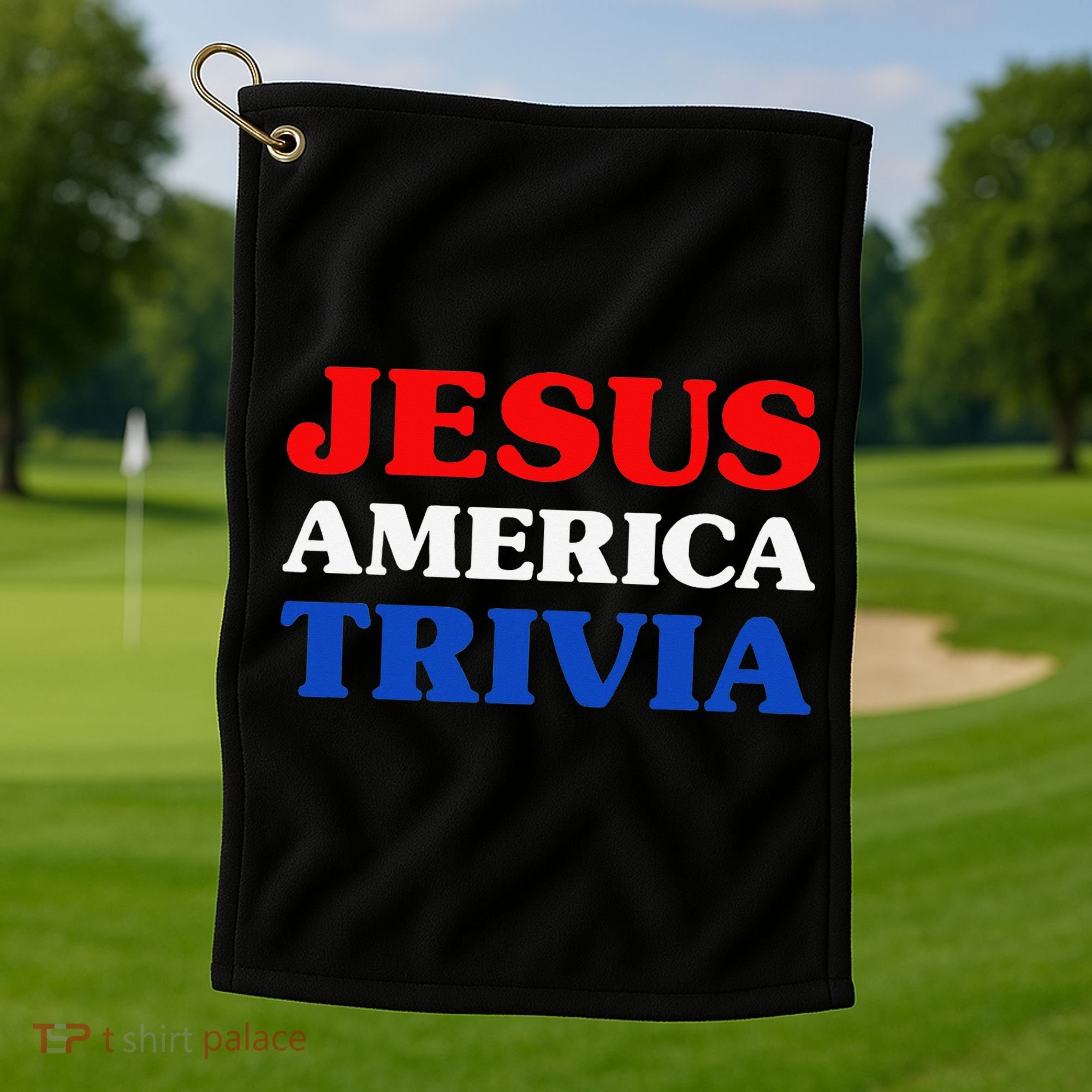 Trivia I Love Trivia Jesus And Trivia For Trivia Night Golf Towel