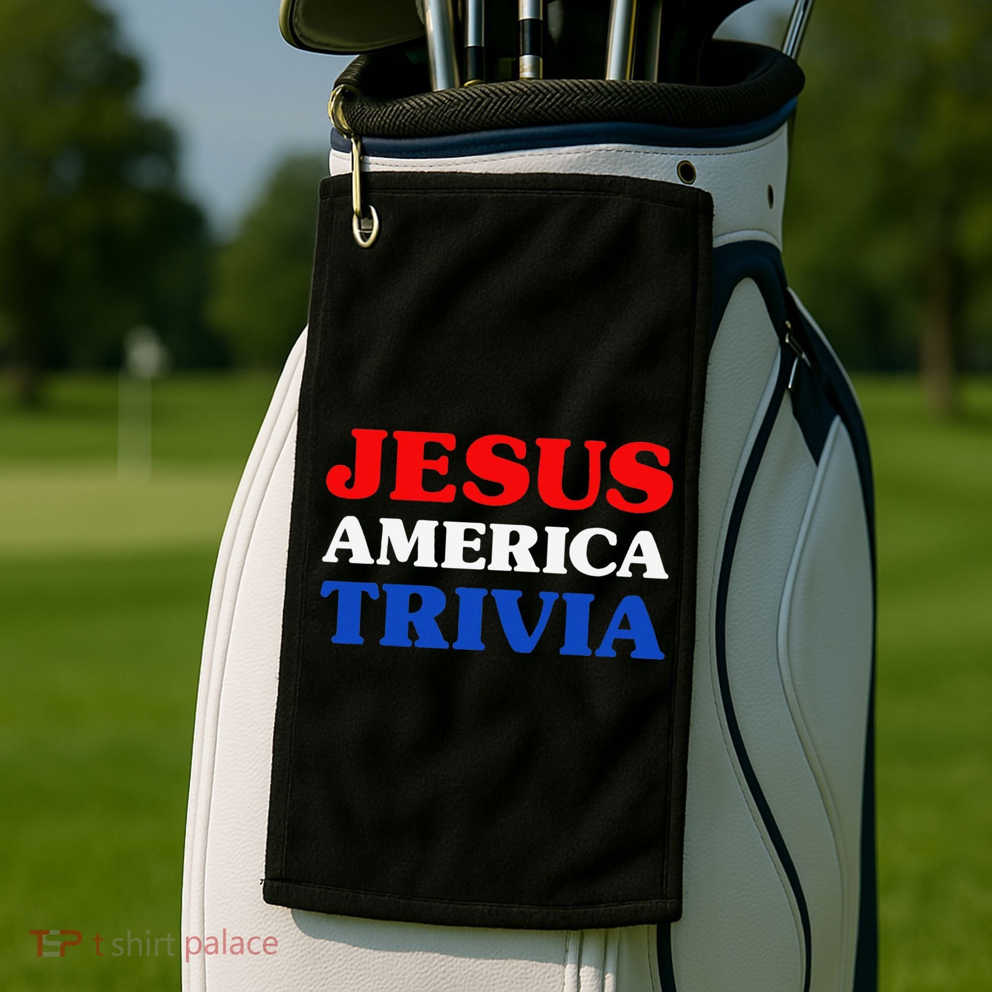 Trivia I Love Trivia Jesus And Trivia For Trivia Night Golf Towel