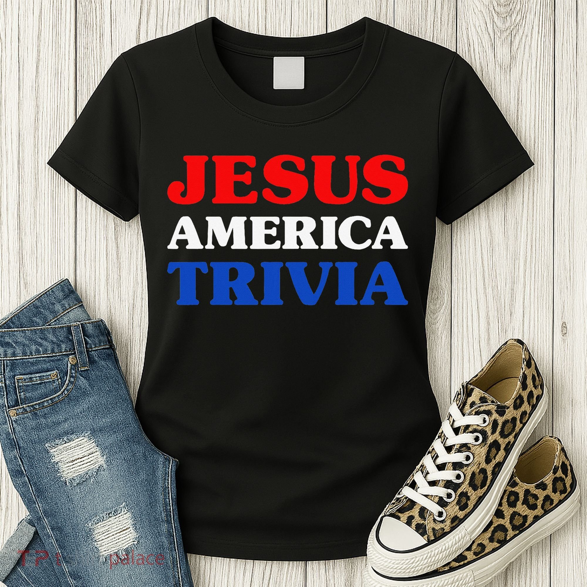 Trivia I Love Trivia Jesus And Trivia For Trivia Night Women's T-Shirt