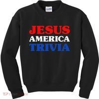 Trivia I Love Trivia Jesus And Trivia For Trivia Night Kids Sweatshirt thumb 0