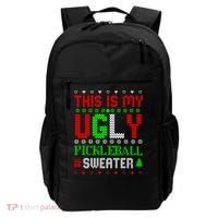 This Is My Ugly Pickleball Sweater Christmas Backpack thumb 0