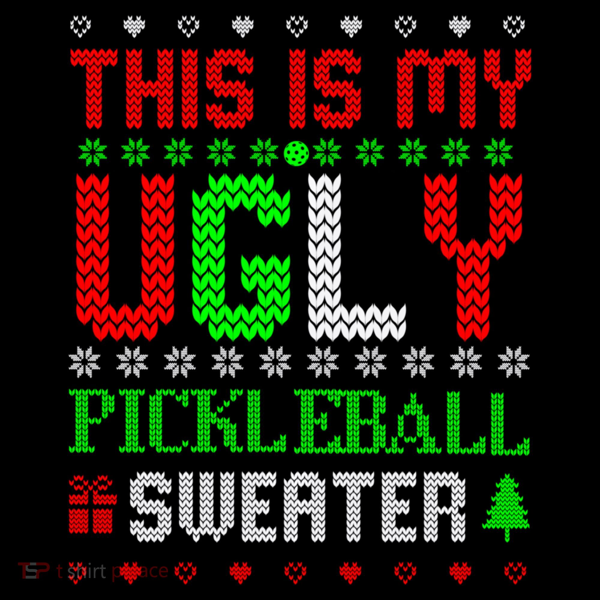 This Is My Ugly Pickleball Sweater Christmas Women's Hoodie