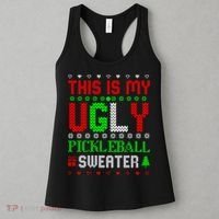 This Is My Ugly Pickleball Sweater Christmas Women's Tank Top thumb 3