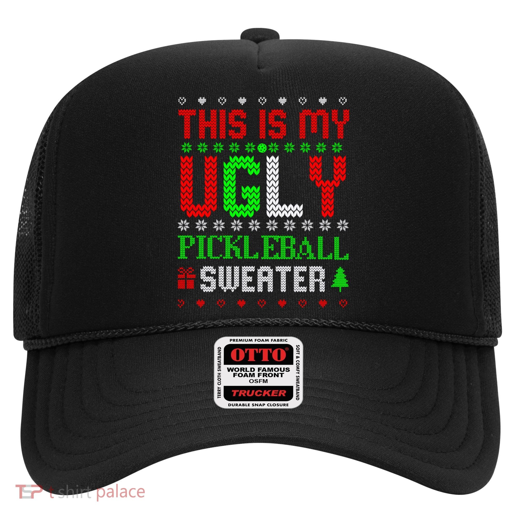 This Is My Ugly Pickleball Sweater Christmas Hat