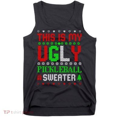 This Is My Ugly Pickleball Sweater Christmas Tank Top