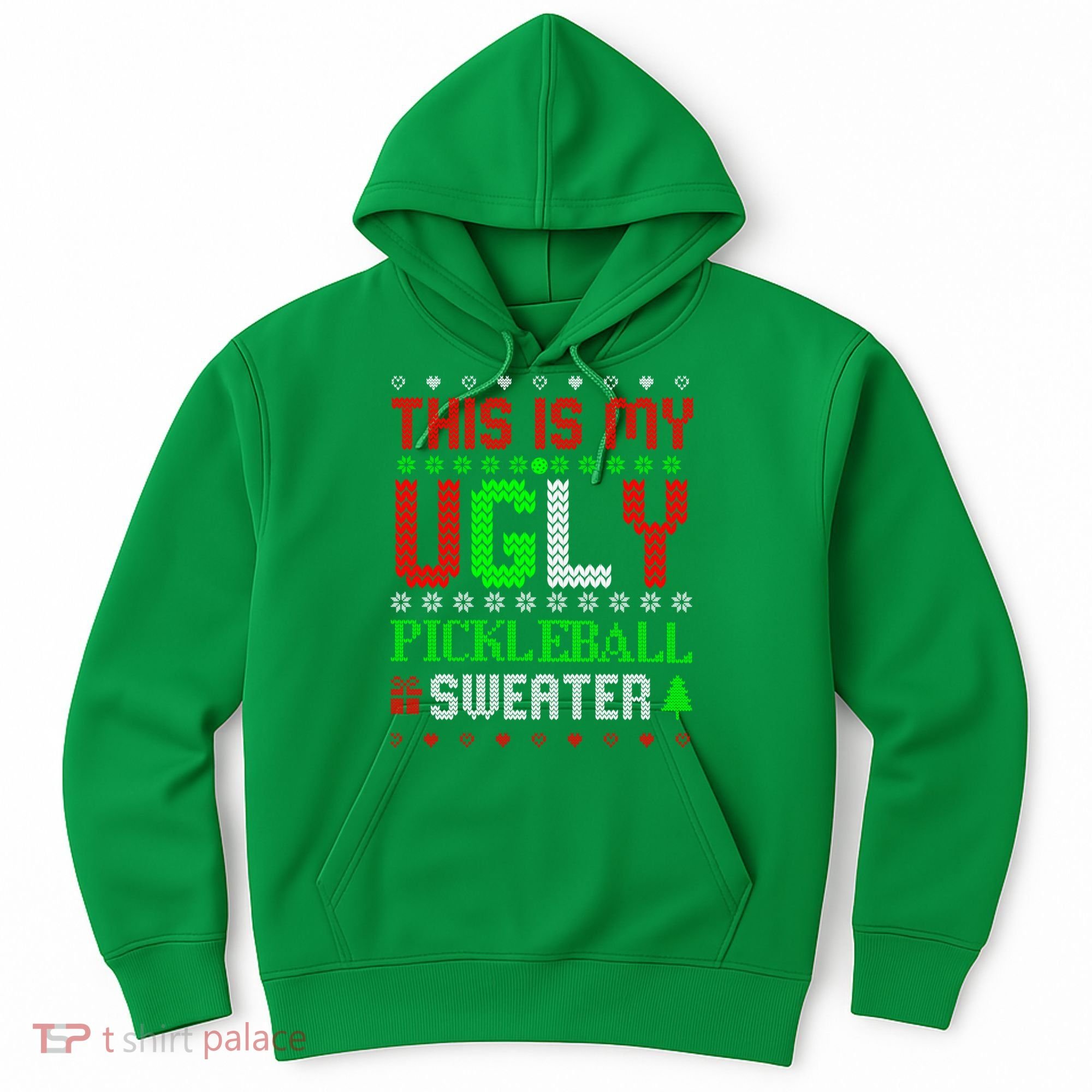 This Is My Ugly Pickleball Sweater Christmas Hoodie