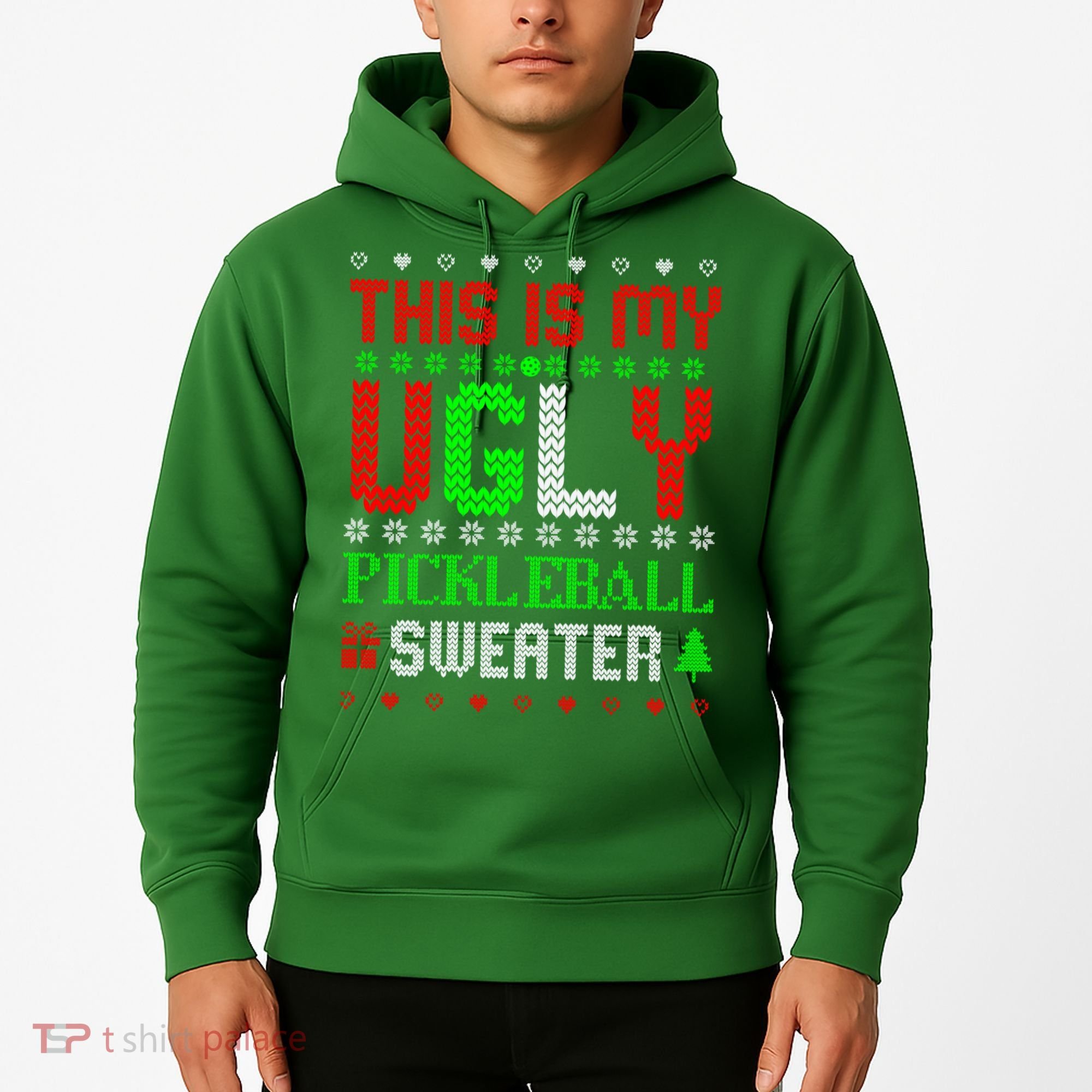 This Is My Ugly Pickleball Sweater Christmas Hoodie