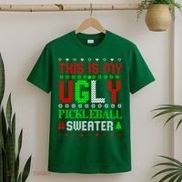 This Is My Ugly Pickleball Sweater Christmas T-Shirt thumb 2