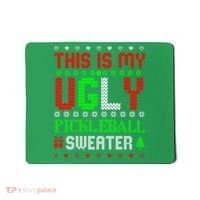 This Is My Ugly Pickleball Sweater Christmas Mousepad thumb 0