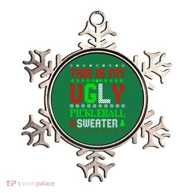This Is My Ugly Pickleball Sweater Christmas Ornament