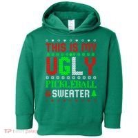 This Is My Ugly Pickleball Sweater Christmas Toddler Hoodie thumb 0