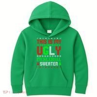 This Is My Ugly Pickleball Sweater Christmas Kids Hoodie thumb 0
