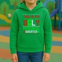 This Is My Ugly Pickleball Sweater Christmas Kids Hoodie thumb 3