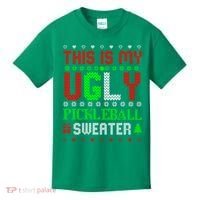 This Is My Ugly Pickleball Sweater Christmas Kids T-Shirt thumb 0