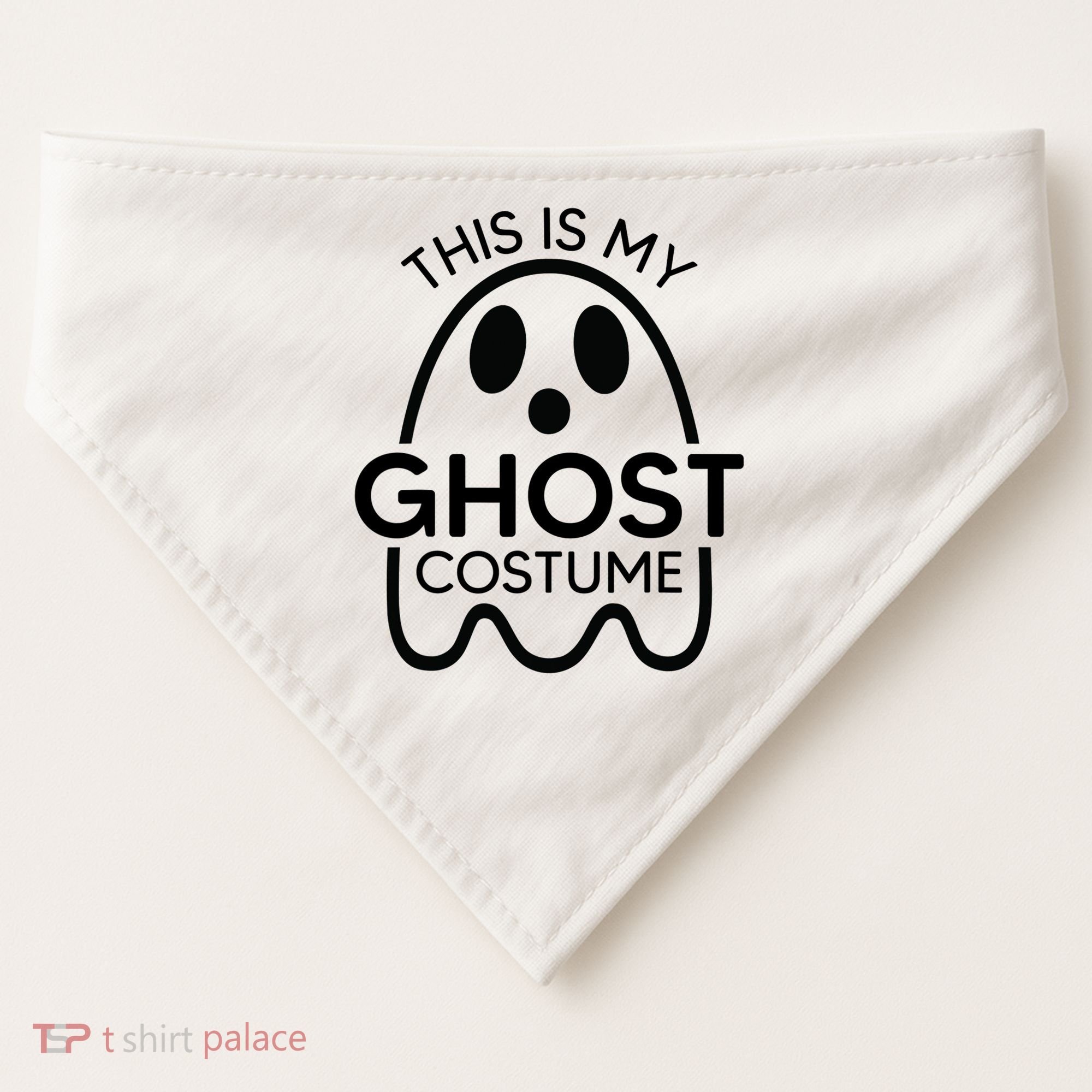 This Is My Ghost Costume Halloween Party USA-Made Doggie Bandana