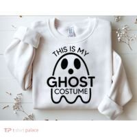 This Is My Ghost Costume Halloween Party Sweatshirt thumb 2