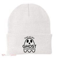 This Is My Ghost Costume Halloween Party Beanie thumb 0