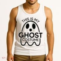 This Is My Ghost Costume Halloween Party Tank Top thumb 3