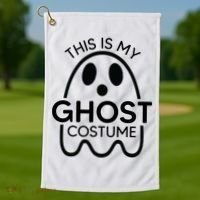 This Is My Ghost Costume Halloween Party Golf Towel thumb 1