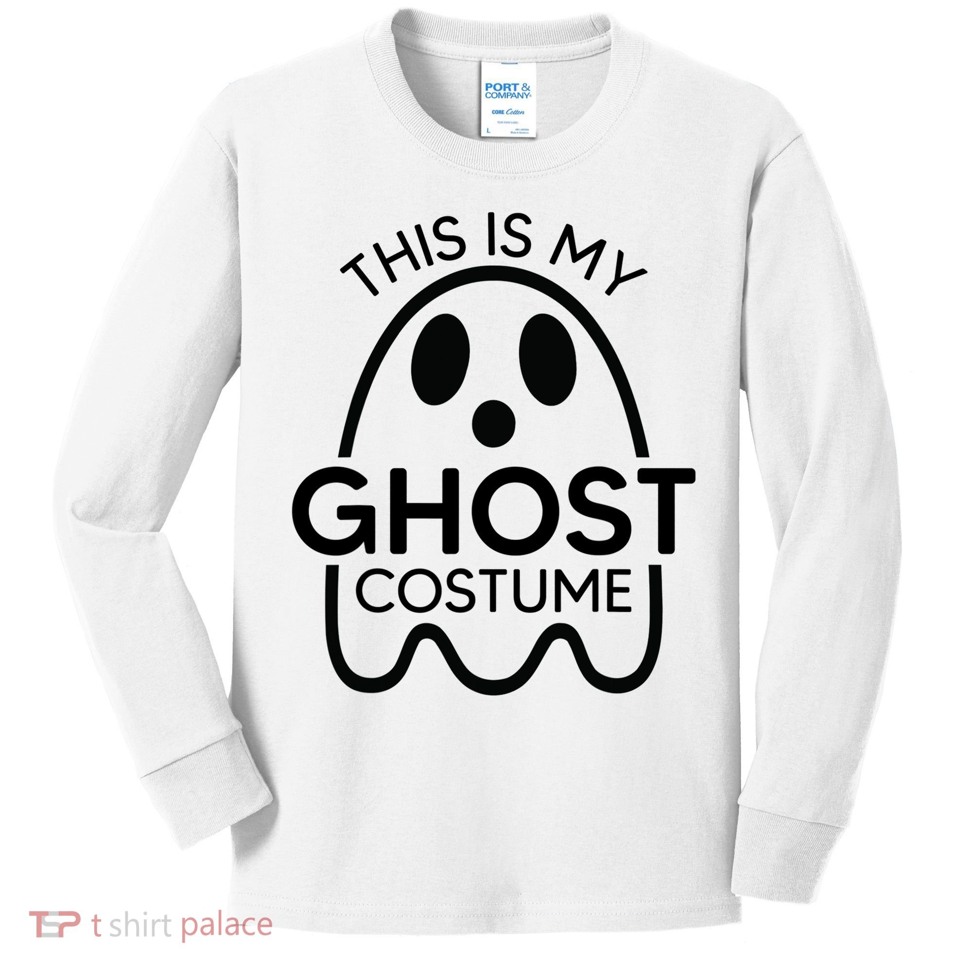 This Is My Ghost Costume Halloween Party Kids Long Sleeve Shirt