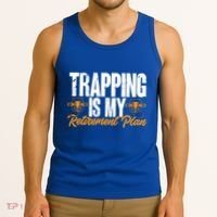Trapping Is My Retiret Plan Trap Hunting Trapper Gift Tank Top thumb 3