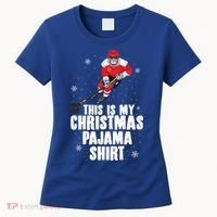 This Is My Christmas Pajama Cool Gift Funny Ice Hockey Santa Gift Women's T-Shirt thumb 0