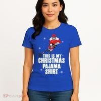 This Is My Christmas Pajama Cool Gift Funny Ice Hockey Santa Gift Women's T-Shirt thumb 4