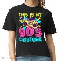 This Is My 90s Costume Retro 90s Music Theme Party Nineties Comfort Colors Boxy T-Shirt thumb 0