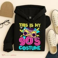 This Is My 90s Costume Retro 90s Music Theme Party Nineties Hoodie thumb 4