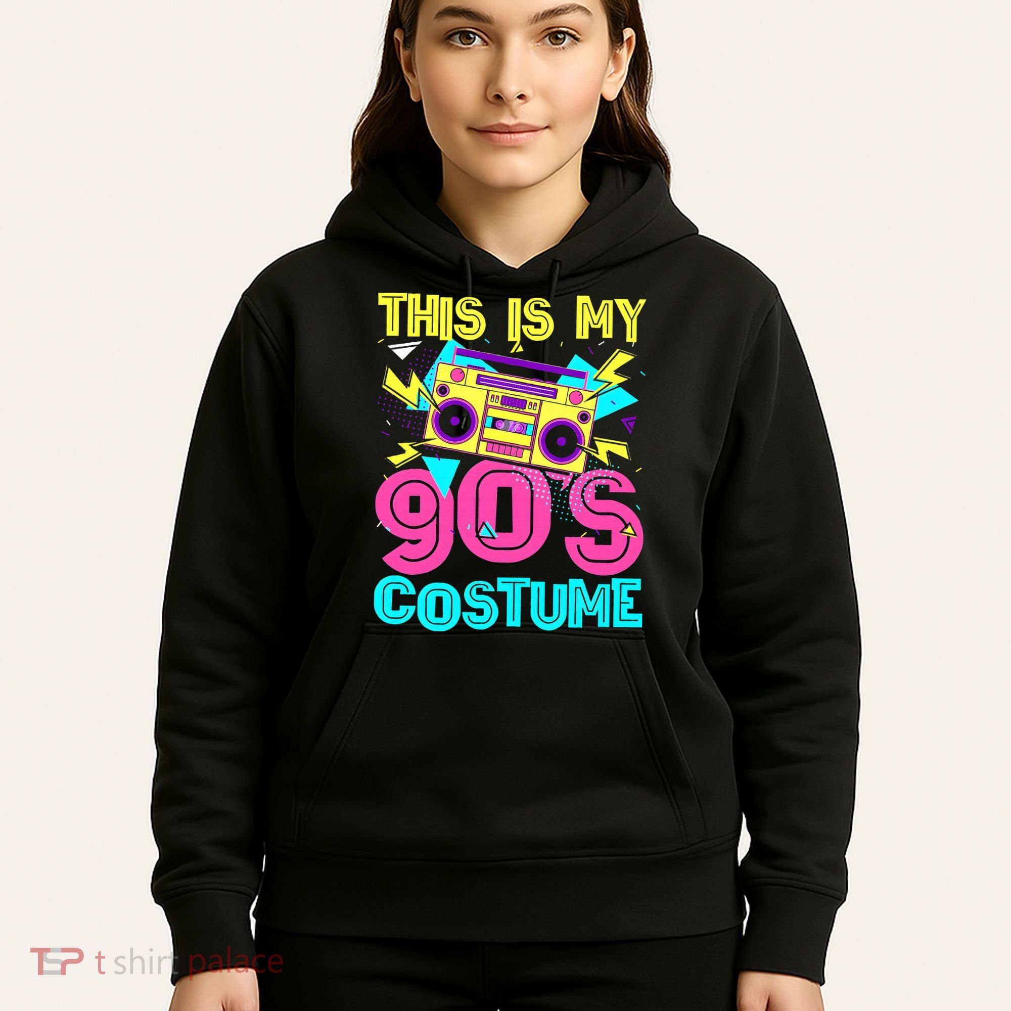 This Is My 90s Costume Retro 90s Music Theme Party Nineties Hoodie