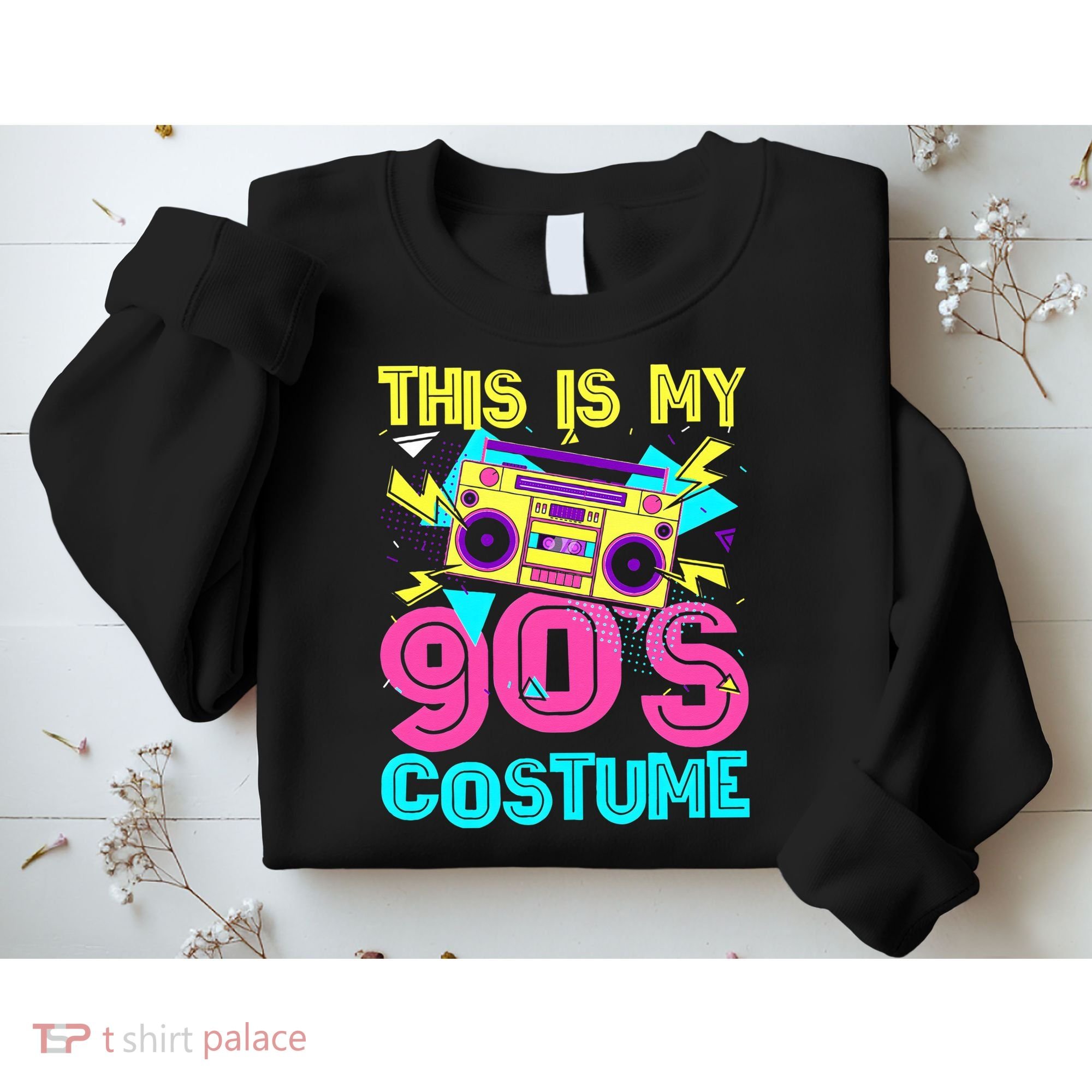 This Is My 90s Costume Retro 90s Music Theme Party Nineties Sweatshirt