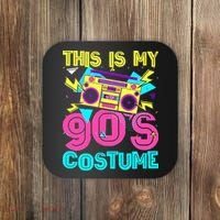 This Is My 90s Costume Retro 90s Music Theme Party Nineties Coaster thumb 0