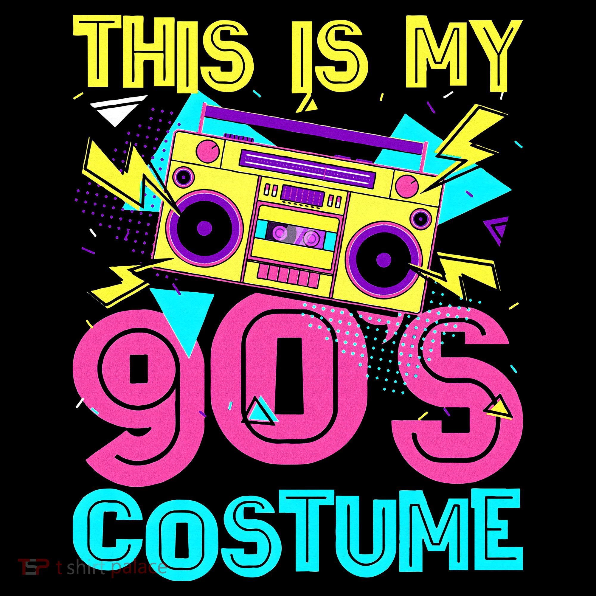 This Is My 90s Costume Retro 90s Music Theme Party Nineties Women's Hoodie