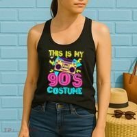 This Is My 90s Costume Retro 90s Music Theme Party Nineties Women's Tank Top thumb 2