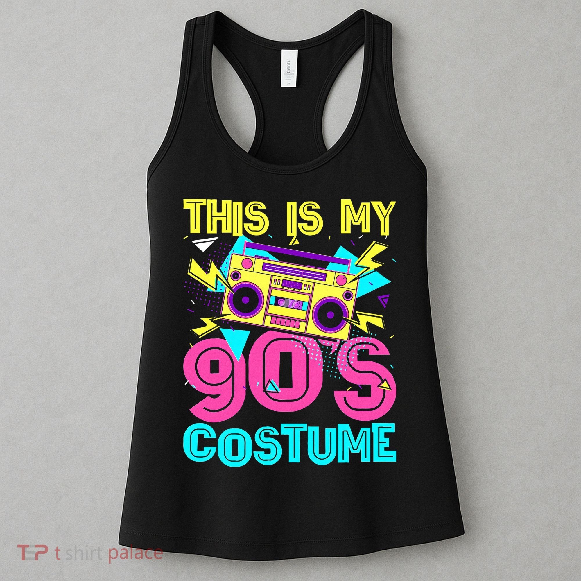 This Is My 90s Costume Retro 90s Music Theme Party Nineties Women's Tank Top