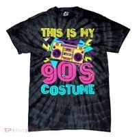 This Is My 90s Costume Retro 90s Music Theme Party Nineties Tie-Dye T-Shirt thumb 0