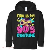This Is My 90s Costume Retro 90s Music Theme Party Nineties Toddler Hoodie thumb 0
