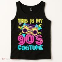 This Is My 90s Costume Retro 90s Music Theme Party Nineties Tank Top thumb 2
