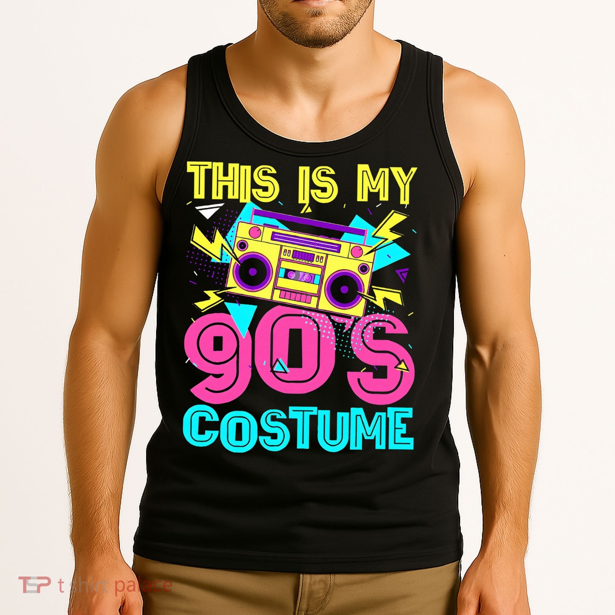 This Is My 90s Costume Retro 90s Music Theme Party Nineties Tank Top