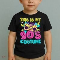 This Is My 90s Costume Retro 90s Music Theme Party Nineties Toddler T-Shirt thumb 2
