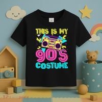 This Is My 90s Costume Retro 90s Music Theme Party Nineties Toddler T-Shirt thumb 3