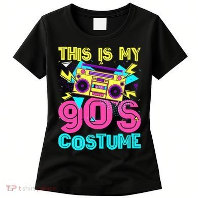 This Is My 90s Costume Retro 90s Music Theme Party Nineties Women's T-Shirt