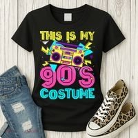 This Is My 90s Costume Retro 90s Music Theme Party Nineties Women's T-Shirt thumb 3