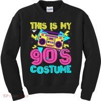 This Is My 90s Costume Retro 90s Music Theme Party Nineties Kids Sweatshirt thumb 0