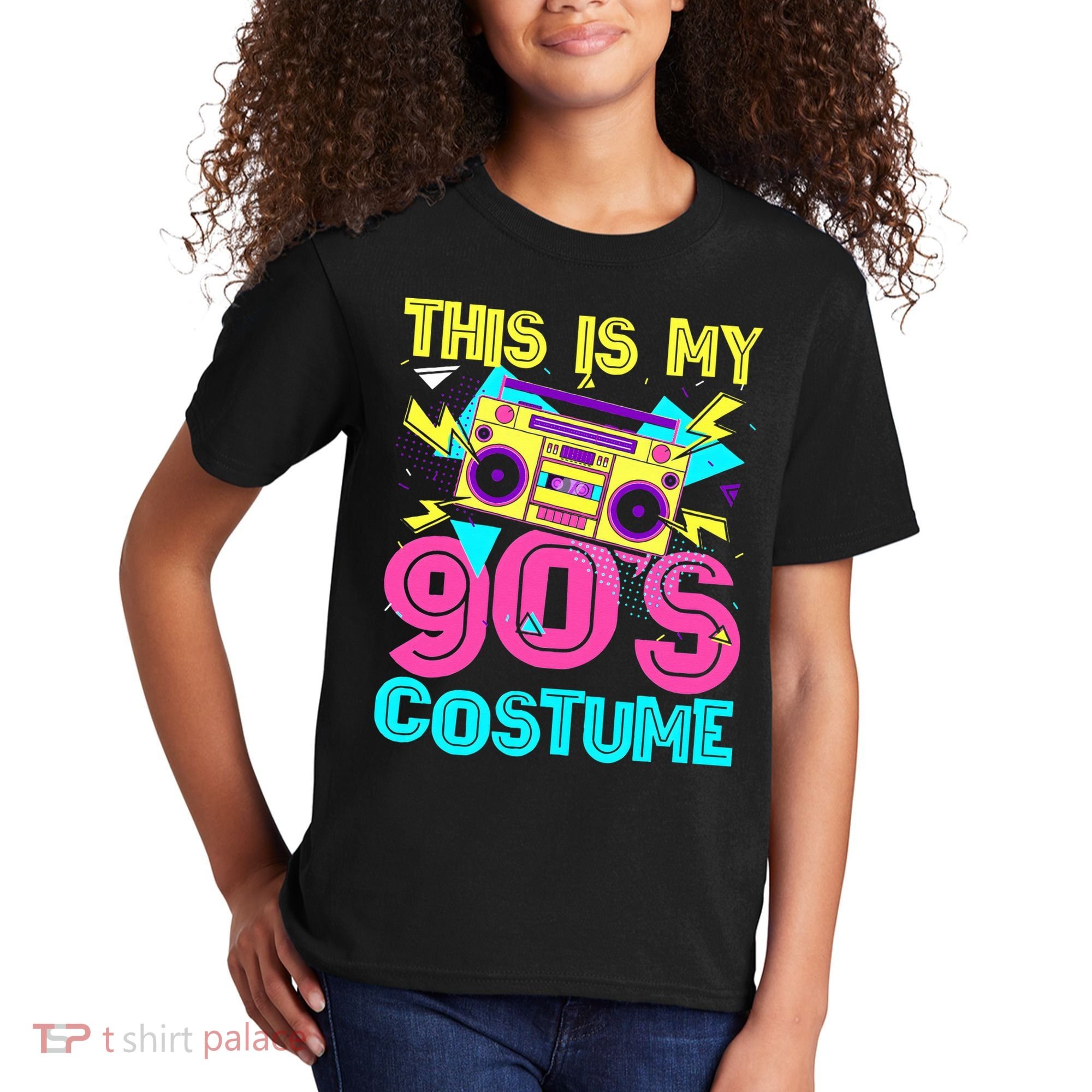 This Is My 90s Costume Retro 90s Music Theme Party Nineties Kids T-Shirt