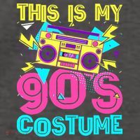 This Is My 90s Costume Retro 90s Music Theme Party Nineties Vector Backpack thumb 2