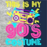 This Is My 90s Costume Retro 90s Music Theme Party Nineties Kids Colorblock Raglan Jersey thumb 2