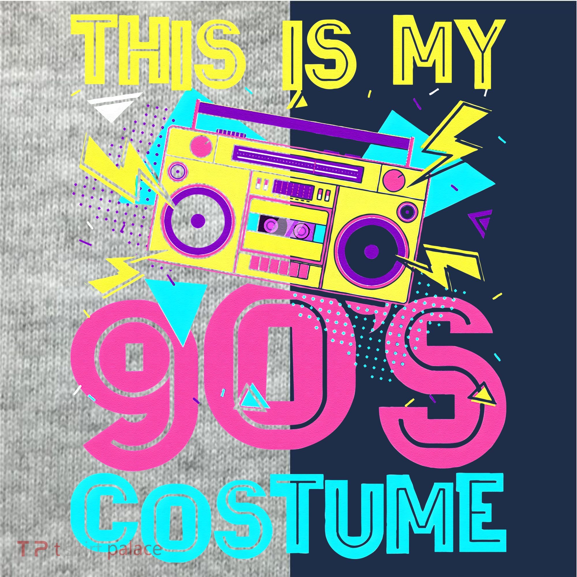 This Is My 90s Costume Retro 90s Music Theme Party Nineties Kids Colorblock Raglan Jersey