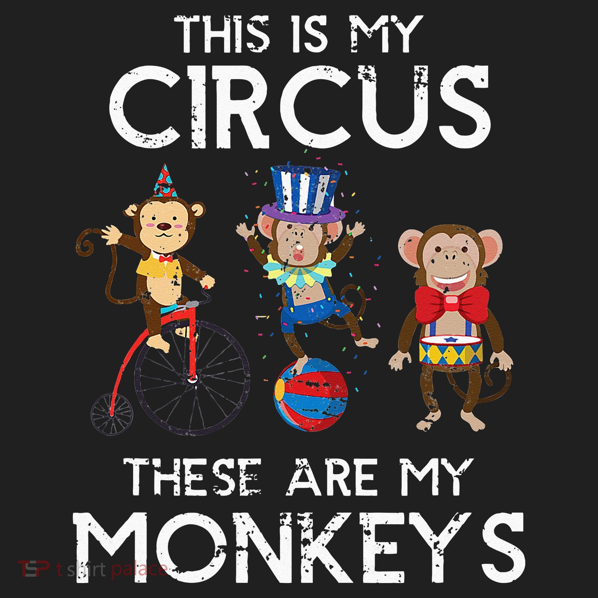 This Is My Circus These Are My Monkeys Golf Towel
